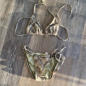 Green Zebra Bikini
